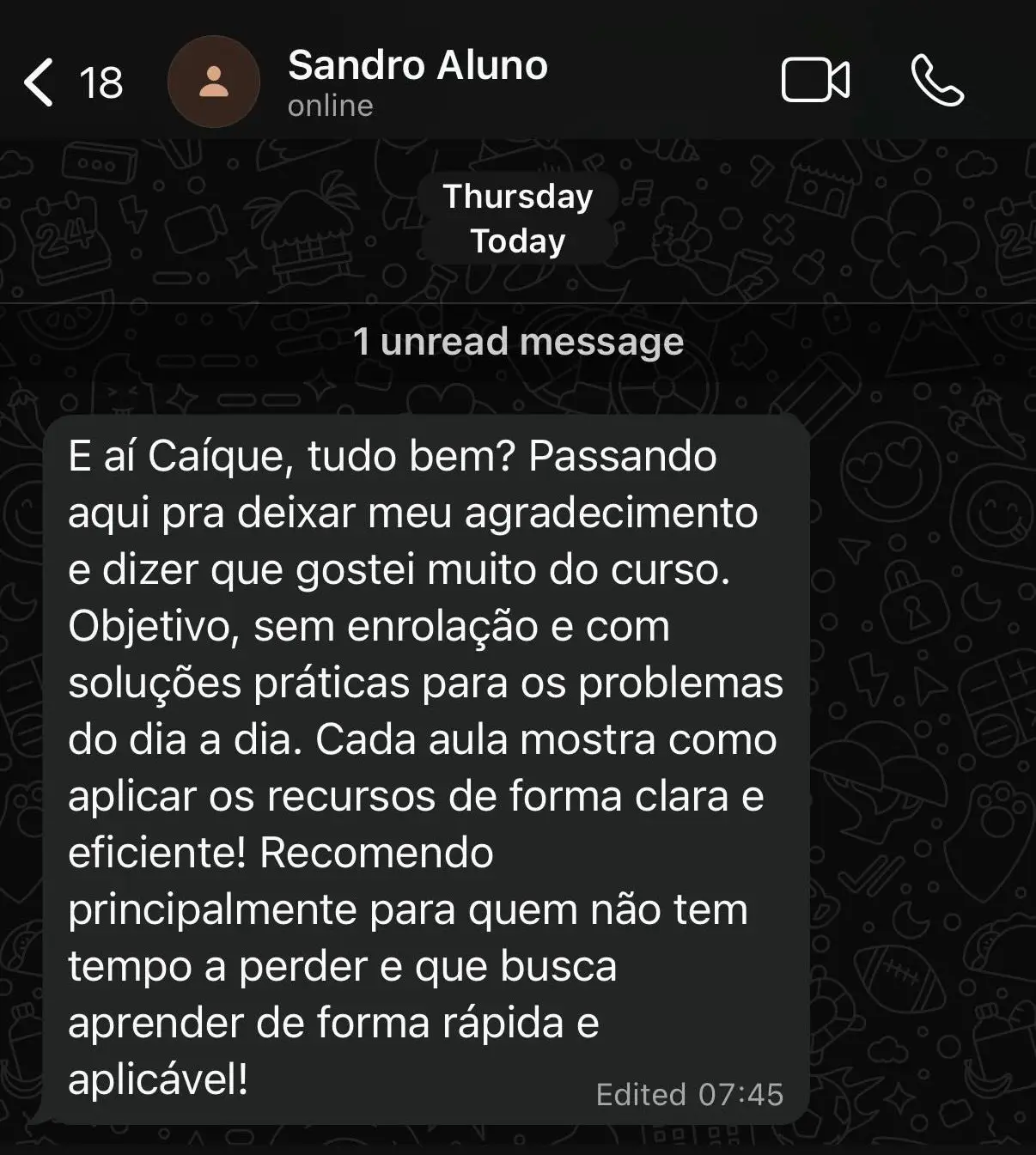 Depoimento Aluno 4
